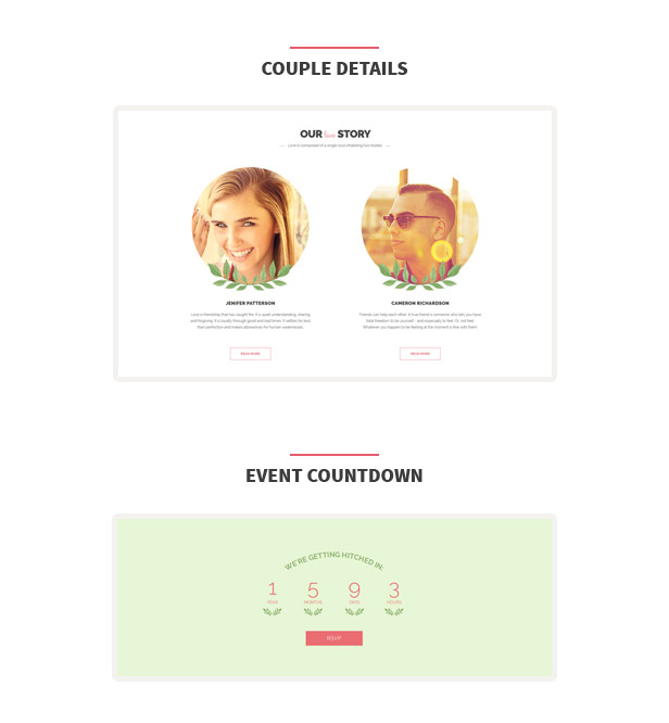The Wedding Date HTML Template